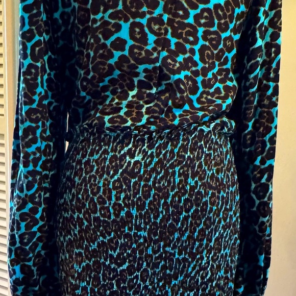 NWOT AFRM LONG SLEEVE RUCHED DRESS. - Picture 2 of 6